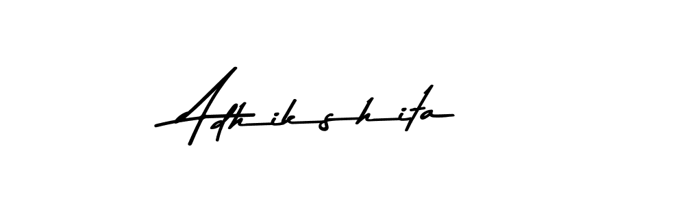 Create a beautiful signature design for name Adhikshita. With this signature (Asem Kandis PERSONAL USE) fonts, you can make a handwritten signature for free. Adhikshita signature style 9 images and pictures png