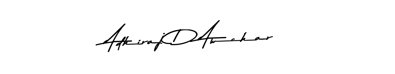 The best way (Asem Kandis PERSONAL USE) to make a short signature is to pick only two or three words in your name. The name Adhiraj D Awchar include a total of six letters. For converting this name. Adhiraj D Awchar signature style 9 images and pictures png