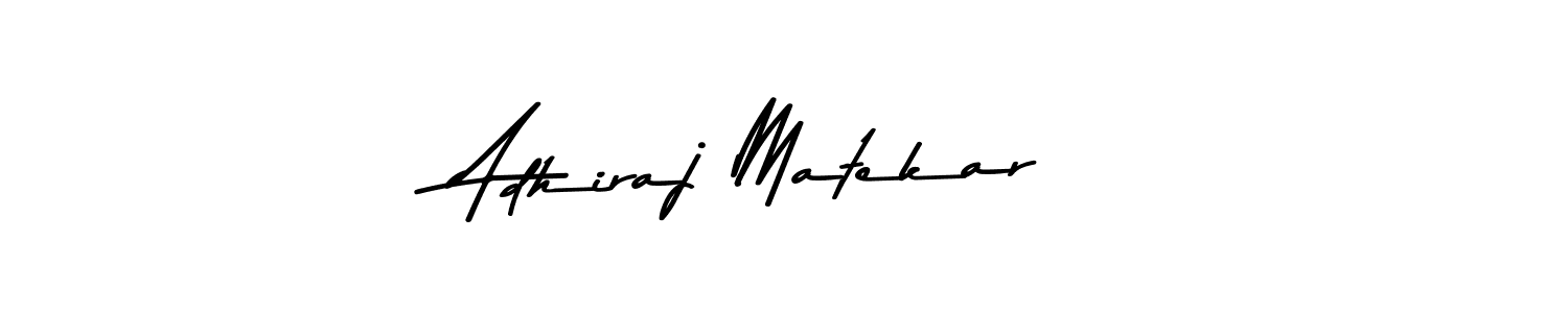 The best way (Asem Kandis PERSONAL USE) to make a short signature is to pick only two or three words in your name. The name Adhiraj Matekar include a total of six letters. For converting this name. Adhiraj Matekar signature style 9 images and pictures png