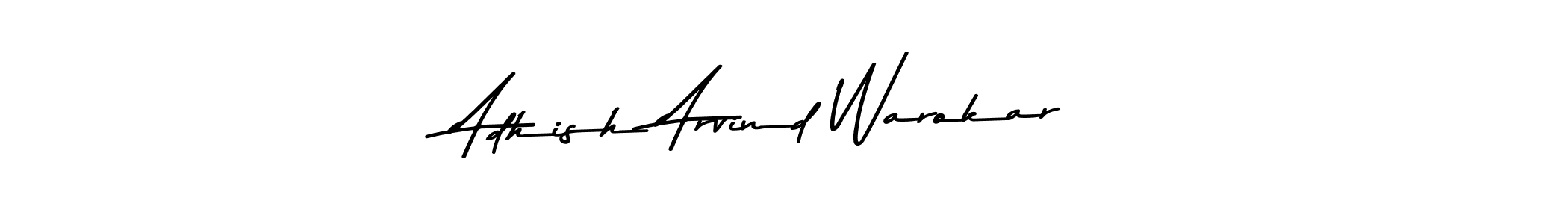 You can use this online signature creator to create a handwritten signature for the name Adhish Arvind Warokar. This is the best online autograph maker. Adhish Arvind Warokar signature style 9 images and pictures png