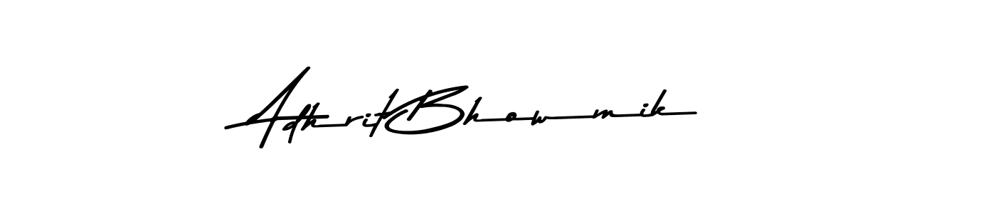 Use a signature maker to create a handwritten signature online. With this signature software, you can design (Asem Kandis PERSONAL USE) your own signature for name Adhrit Bhowmik. Adhrit Bhowmik signature style 9 images and pictures png