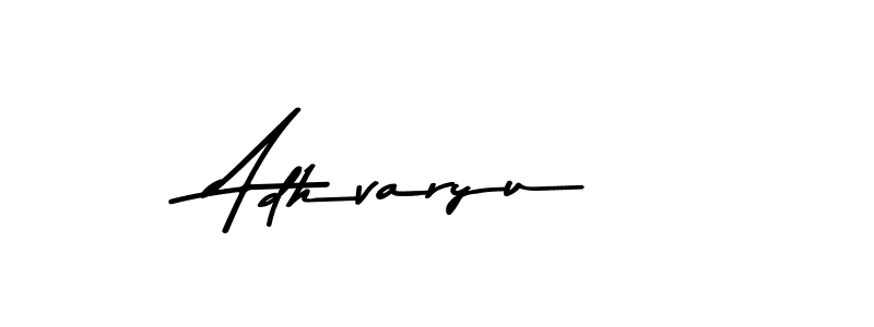 How to make Adhvaryu signature? Asem Kandis PERSONAL USE is a professional autograph style. Create handwritten signature for Adhvaryu name. Adhvaryu signature style 9 images and pictures png