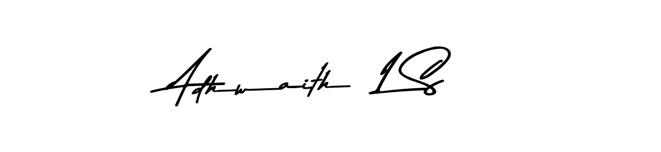 Make a beautiful signature design for name Adhwaith  L S. With this signature (Asem Kandis PERSONAL USE) style, you can create a handwritten signature for free. Adhwaith  L S signature style 9 images and pictures png