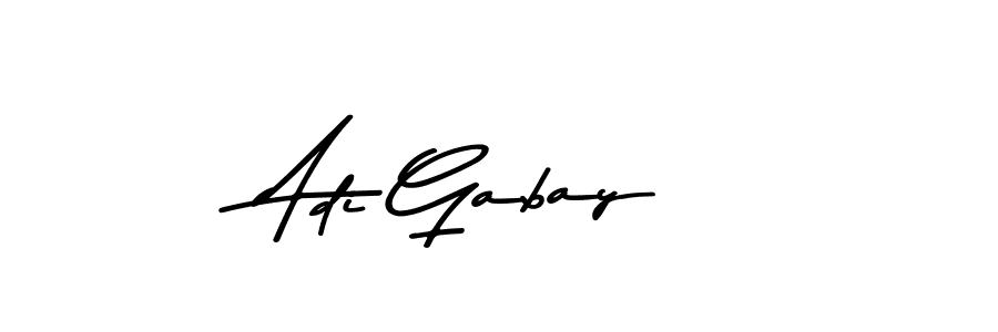 Make a beautiful signature design for name Adi Gabay. With this signature (Asem Kandis PERSONAL USE) style, you can create a handwritten signature for free. Adi Gabay signature style 9 images and pictures png