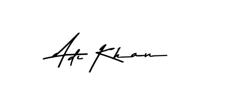 How to make Adi Khan name signature. Use Asem Kandis PERSONAL USE style for creating short signs online. This is the latest handwritten sign. Adi Khan signature style 9 images and pictures png