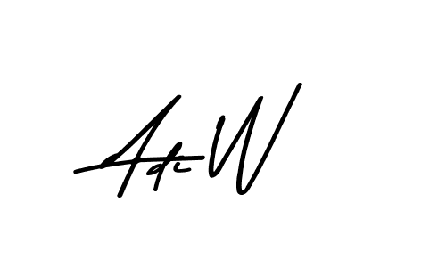 The best way (Asem Kandis PERSONAL USE) to make a short signature is to pick only two or three words in your name. The name Adi W include a total of six letters. For converting this name. Adi W signature style 9 images and pictures png