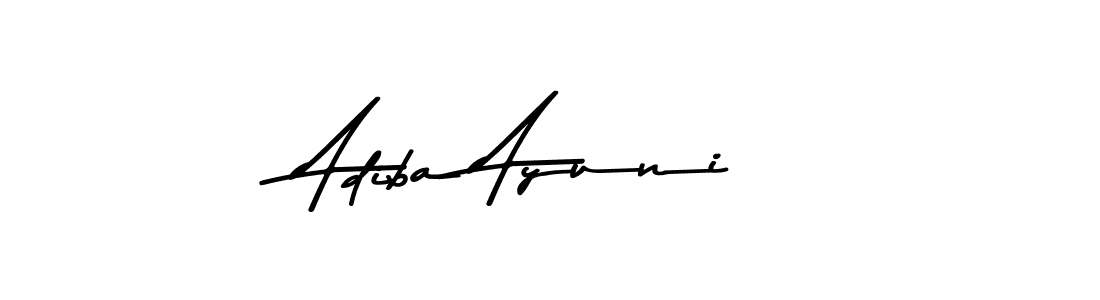 Make a beautiful signature design for name Adiba Ayuni. Use this online signature maker to create a handwritten signature for free. Adiba Ayuni signature style 9 images and pictures png