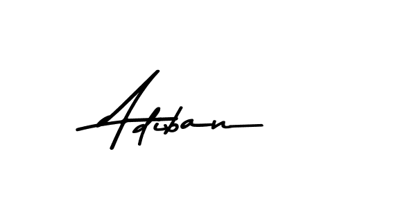 Design your own signature with our free online signature maker. With this signature software, you can create a handwritten (Asem Kandis PERSONAL USE) signature for name Adiban. Adiban signature style 9 images and pictures png