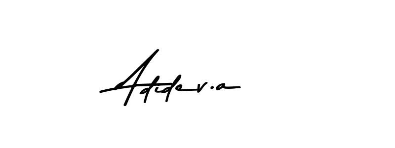 Make a beautiful signature design for name Adidev.a. Use this online signature maker to create a handwritten signature for free. Adidev.a signature style 9 images and pictures png