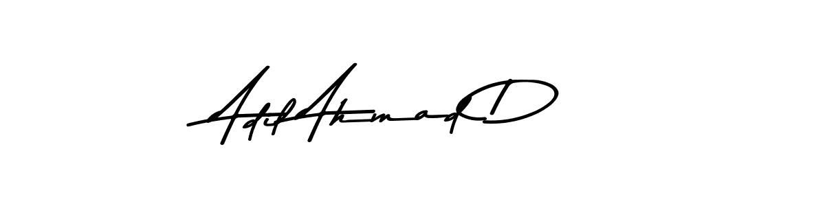 Use a signature maker to create a handwritten signature online. With this signature software, you can design (Asem Kandis PERSONAL USE) your own signature for name Adil Ahmad D. Adil Ahmad D signature style 9 images and pictures png