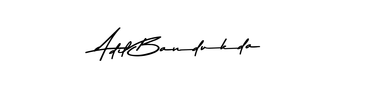 Also You can easily find your signature by using the search form. We will create Adil Bandukda name handwritten signature images for you free of cost using Asem Kandis PERSONAL USE sign style. Adil Bandukda signature style 9 images and pictures png