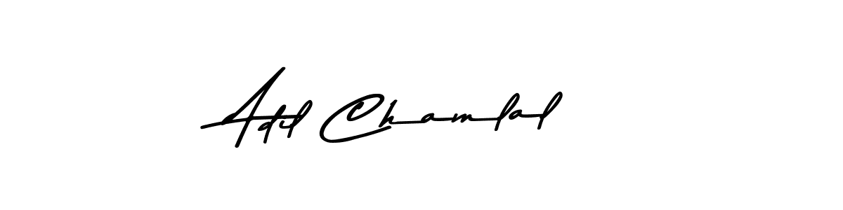 Use a signature maker to create a handwritten signature online. With this signature software, you can design (Asem Kandis PERSONAL USE) your own signature for name Adil Chamlal. Adil Chamlal signature style 9 images and pictures png