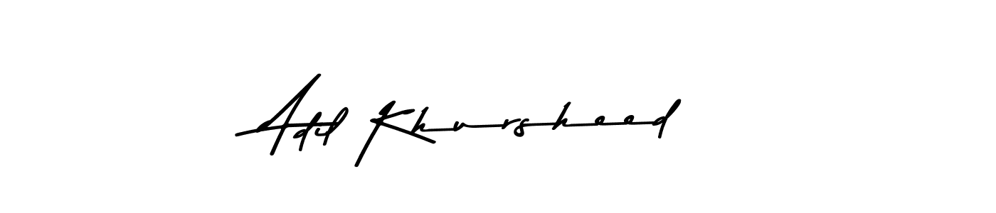 You can use this online signature creator to create a handwritten signature for the name Adil Khursheed. This is the best online autograph maker. Adil Khursheed signature style 9 images and pictures png