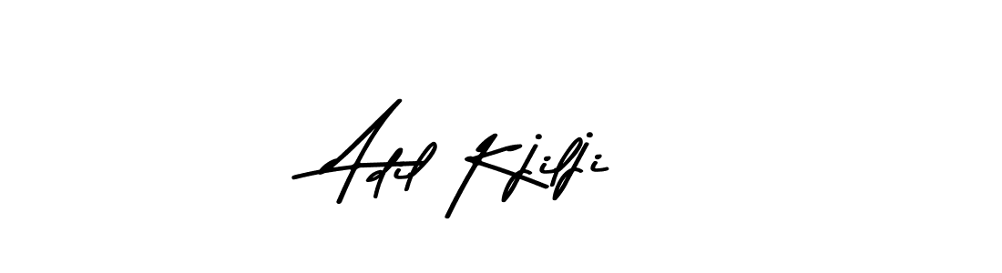 How to make Adil Kjilji name signature. Use Asem Kandis PERSONAL USE style for creating short signs online. This is the latest handwritten sign. Adil Kjilji signature style 9 images and pictures png