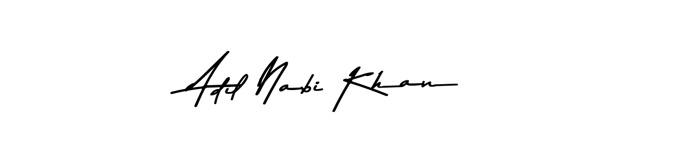 How to make Adil Nabi Khan name signature. Use Asem Kandis PERSONAL USE style for creating short signs online. This is the latest handwritten sign. Adil Nabi Khan signature style 9 images and pictures png
