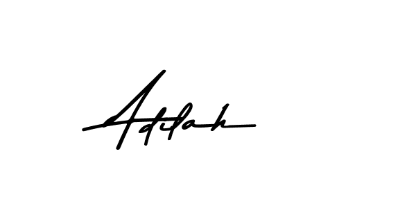 Create a beautiful signature design for name Adilah. With this signature (Asem Kandis PERSONAL USE) fonts, you can make a handwritten signature for free. Adilah signature style 9 images and pictures png