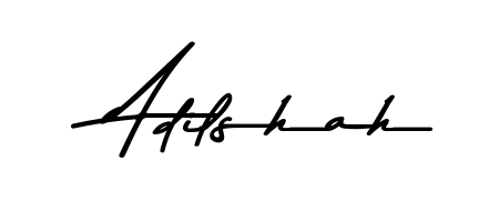 Design your own signature with our free online signature maker. With this signature software, you can create a handwritten (Asem Kandis PERSONAL USE) signature for name Adilshah. Adilshah signature style 9 images and pictures png