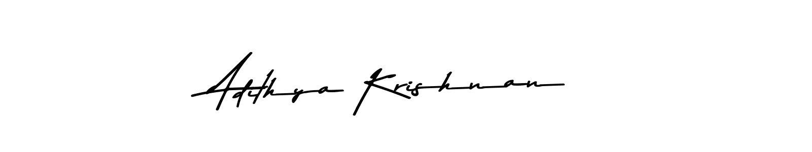 The best way (Asem Kandis PERSONAL USE) to make a short signature is to pick only two or three words in your name. The name Adithya Krishnan include a total of six letters. For converting this name. Adithya Krishnan signature style 9 images and pictures png