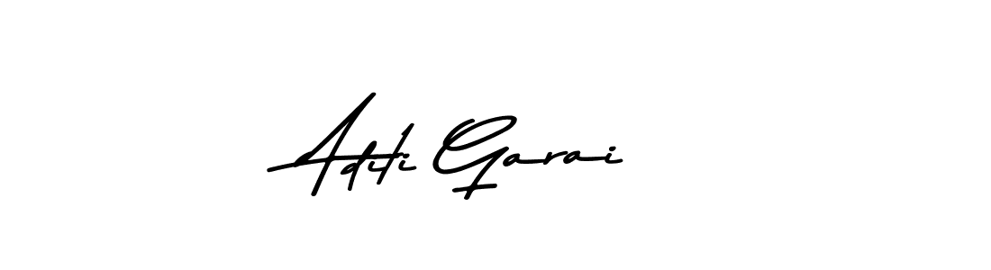 How to make Aditi Garai name signature. Use Asem Kandis PERSONAL USE style for creating short signs online. This is the latest handwritten sign. Aditi Garai signature style 9 images and pictures png