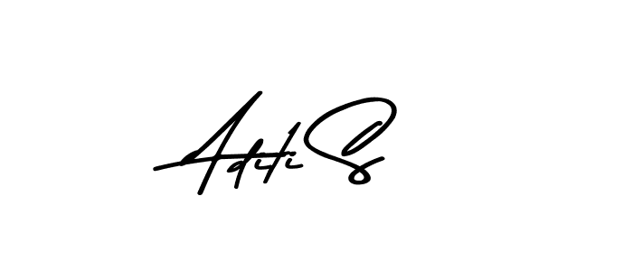 Make a beautiful signature design for name Aditi S. With this signature (Asem Kandis PERSONAL USE) style, you can create a handwritten signature for free. Aditi S signature style 9 images and pictures png