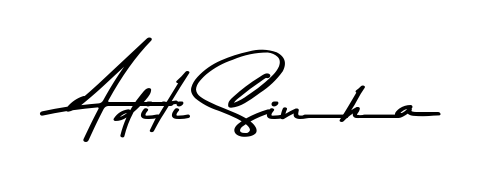 Practice writing Aditi Sinha with the flow of Asem Kandis PERSONAL USE lettering. A fantastic source of inspiration for developing your personal signature style. Aditi Sinha signature style 9 images and pictures png