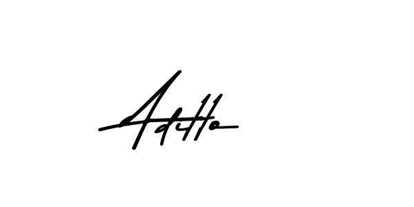 Design your own signature with our free online signature maker. With this signature software, you can create a handwritten (Asem Kandis PERSONAL USE) signature for name Aditto. Aditto signature style 9 images and pictures png