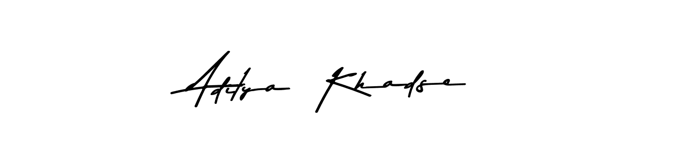 This is the best signature style for the Aditya  Khadse name. Also you like these signature font (Asem Kandis PERSONAL USE). Mix name signature. Aditya  Khadse signature style 9 images and pictures png