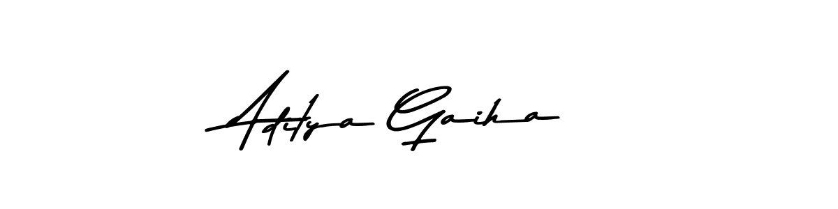 Aditya Gaiha stylish signature style. Best Handwritten Sign (Asem Kandis PERSONAL USE) for my name. Handwritten Signature Collection Ideas for my name Aditya Gaiha. Aditya Gaiha signature style 9 images and pictures png