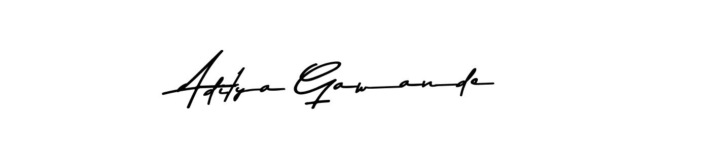 Design your own signature with our free online signature maker. With this signature software, you can create a handwritten (Asem Kandis PERSONAL USE) signature for name Aditya Gawande. Aditya Gawande signature style 9 images and pictures png