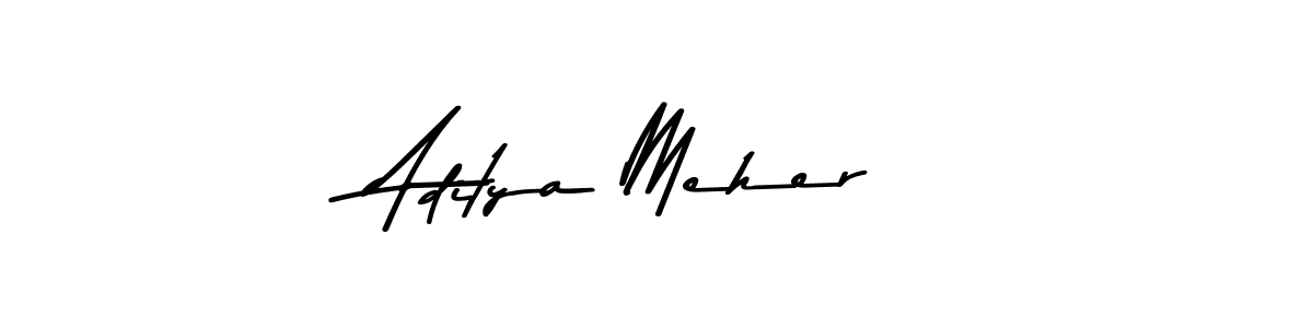 The best way (Asem Kandis PERSONAL USE) to make a short signature is to pick only two or three words in your name. The name Aditya Meher include a total of six letters. For converting this name. Aditya Meher signature style 9 images and pictures png