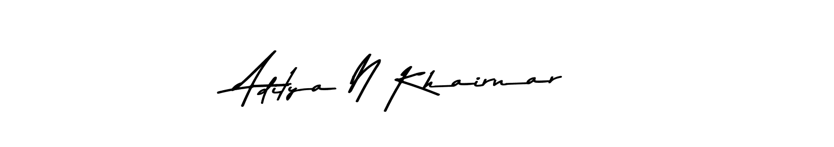 if you are searching for the best signature style for your name Aditya N Khairnar. so please give up your signature search. here we have designed multiple signature styles  using Asem Kandis PERSONAL USE. Aditya N Khairnar signature style 9 images and pictures png