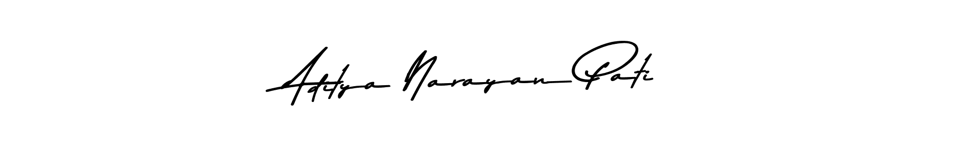 How to make Aditya Narayan Pati name signature. Use Asem Kandis PERSONAL USE style for creating short signs online. This is the latest handwritten sign. Aditya Narayan Pati signature style 9 images and pictures png