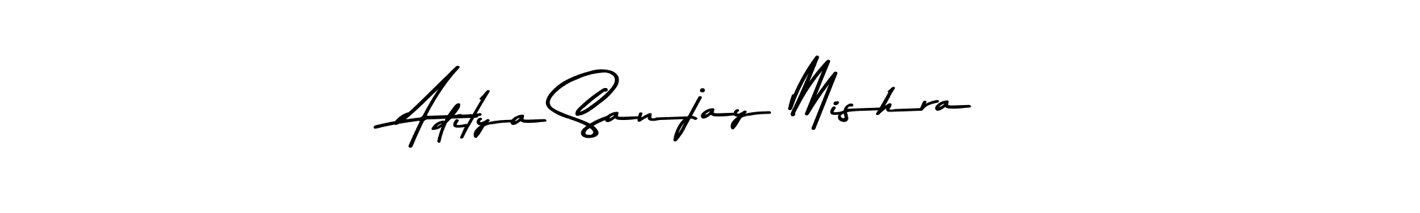 Make a beautiful signature design for name Aditya Sanjay Mishra. With this signature (Asem Kandis PERSONAL USE) style, you can create a handwritten signature for free. Aditya Sanjay Mishra signature style 9 images and pictures png