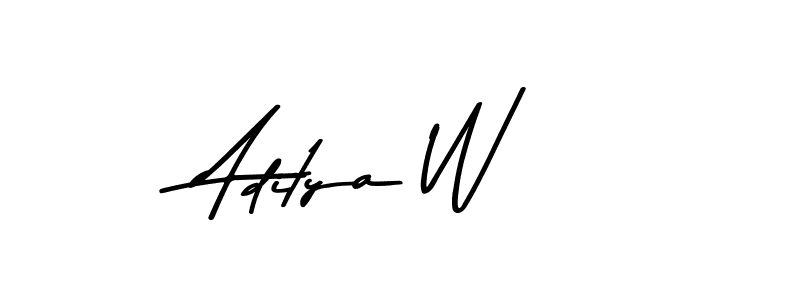 You should practise on your own different ways (Asem Kandis PERSONAL USE) to write your name (Aditya W) in signature. don't let someone else do it for you. Aditya W signature style 9 images and pictures png