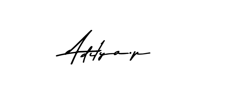 Also we have Aditya.p name is the best signature style. Create professional handwritten signature collection using Asem Kandis PERSONAL USE autograph style. Aditya.p signature style 9 images and pictures png