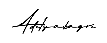 A modern signature idea for name Adityabagri using Asem Kandis PERSONAL USE font. Clean strokes and elegant curves make it stand out instantly. Adityabagri signature style 9 images and pictures png