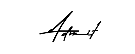 Make a beautiful signature design for name Admit. With this signature (Asem Kandis PERSONAL USE) style, you can create a handwritten signature for free. Admit signature style 9 images and pictures png