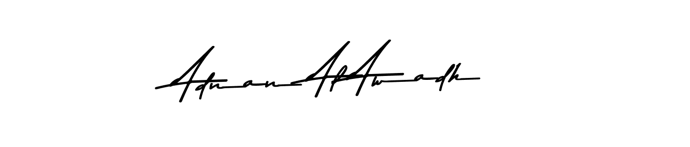 Make a beautiful signature design for name Adnan Al Awadh. With this signature (Asem Kandis PERSONAL USE) style, you can create a handwritten signature for free. Adnan Al Awadh signature style 9 images and pictures png