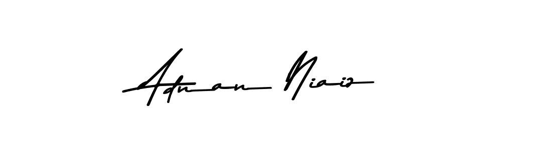 How to make Adnan Niaiz name signature. Use Asem Kandis PERSONAL USE style for creating short signs online. This is the latest handwritten sign. Adnan Niaiz signature style 9 images and pictures png