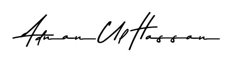 Looking for an artistic signature for Adnan Ul Hassan? The Asem Kandis PERSONAL USE calligraphy style gives a sophisticated flow suitable for business cards and emails. Adnan Ul Hassan signature style 9 images and pictures png