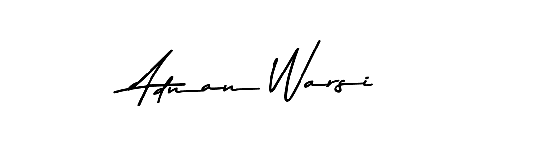 Make a beautiful signature design for name Adnan Warsi. With this signature (Asem Kandis PERSONAL USE) style, you can create a handwritten signature for free. Adnan Warsi signature style 9 images and pictures png