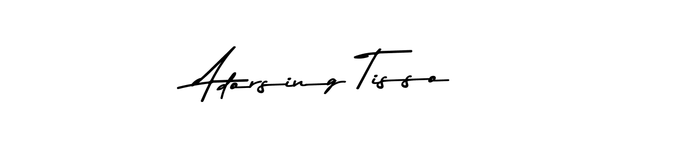 You should practise on your own different ways (Asem Kandis PERSONAL USE) to write your name (Adorsing Tisso) in signature. don't let someone else do it for you. Adorsing Tisso signature style 9 images and pictures png