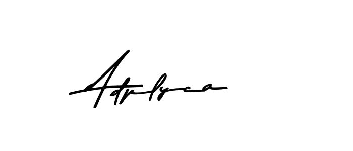 Create a beautiful signature design for name Adplyca. With this signature (Asem Kandis PERSONAL USE) fonts, you can make a handwritten signature for free. Adplyca signature style 9 images and pictures png