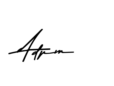 Make a beautiful signature design for name Adpm. With this signature (Asem Kandis PERSONAL USE) style, you can create a handwritten signature for free. Adpm signature style 9 images and pictures png