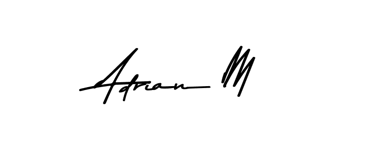 Adrian M stylish signature style. Best Handwritten Sign (Asem Kandis PERSONAL USE) for my name. Handwritten Signature Collection Ideas for my name Adrian M. Adrian M signature style 9 images and pictures png