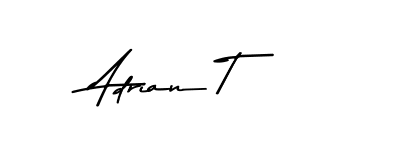 Adrian T stylish signature style. Best Handwritten Sign (Asem Kandis PERSONAL USE) for my name. Handwritten Signature Collection Ideas for my name Adrian T. Adrian T signature style 9 images and pictures png