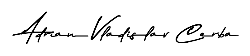 You can use this online signature creator to create a handwritten signature for the name Adrian Vladislav Cerba. This is the best online autograph maker. Adrian Vladislav Cerba signature style 9 images and pictures png