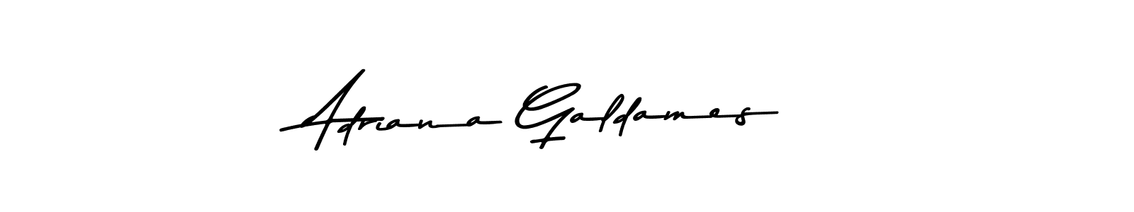 Also You can easily find your signature by using the search form. We will create Adriana Galdames name handwritten signature images for you free of cost using Asem Kandis PERSONAL USE sign style. Adriana Galdames signature style 9 images and pictures png