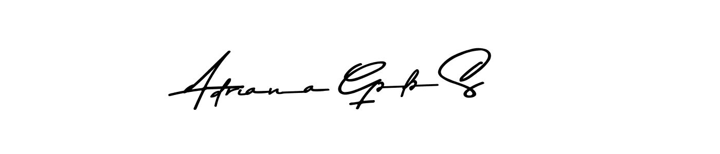 Make a beautiful signature design for name Adriana Gzlz S. With this signature (Asem Kandis PERSONAL USE) style, you can create a handwritten signature for free. Adriana Gzlz S signature style 9 images and pictures png