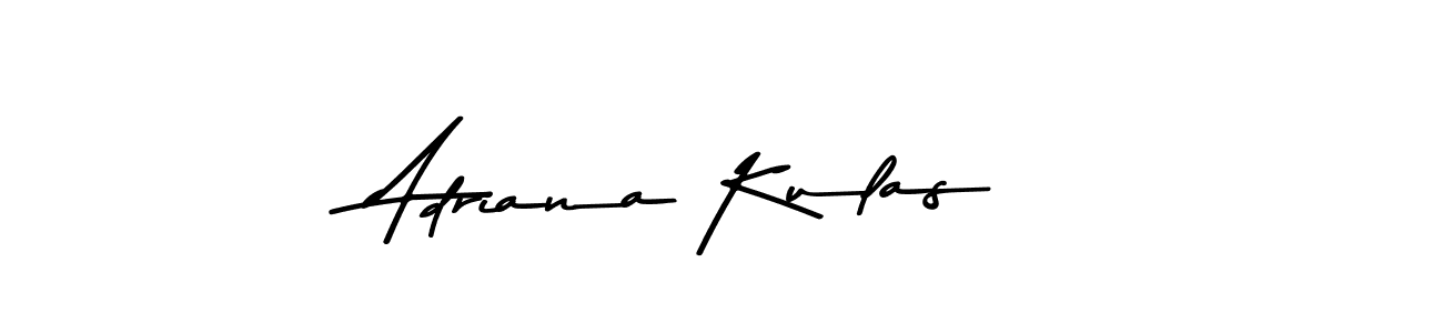 Use a signature maker to create a handwritten signature online. With this signature software, you can design (Asem Kandis PERSONAL USE) your own signature for name Adriana Kulas. Adriana Kulas signature style 9 images and pictures png